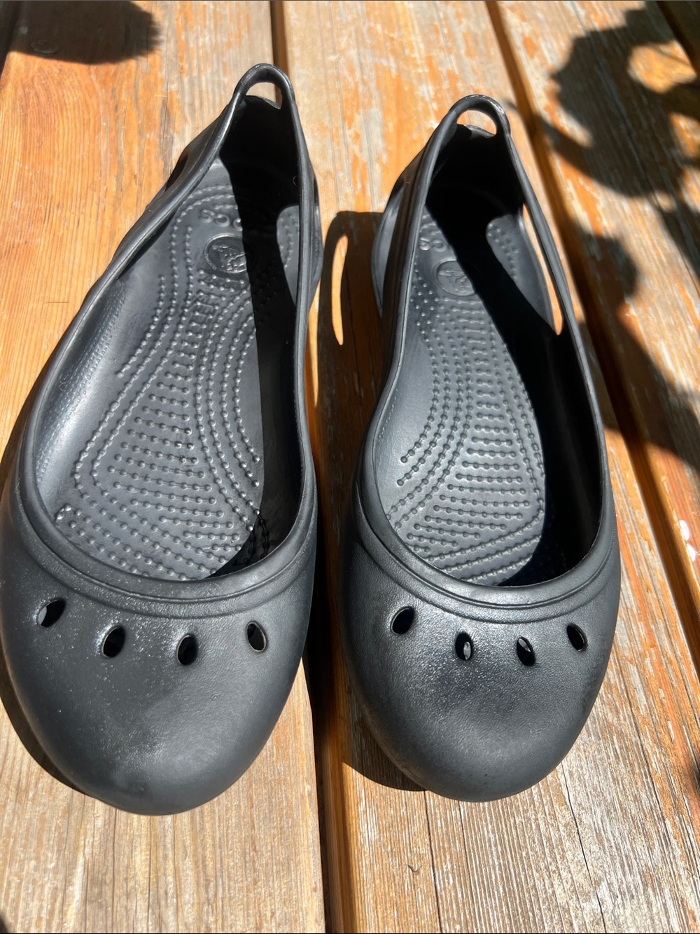 CROCS Kadee Women's Black Slip-On Ballet Flats